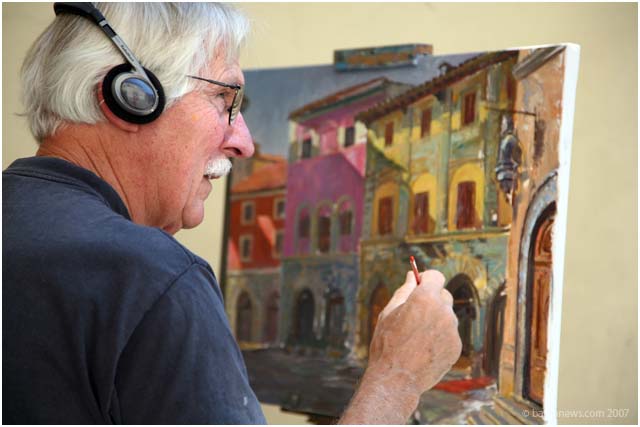 O'Brian Thiele, a muralist, illustrator and painter