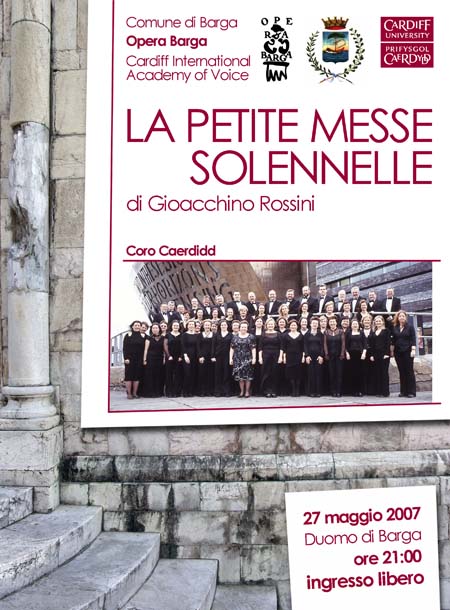 Masterclass soloists and the Cardiff Cor Caerdydd