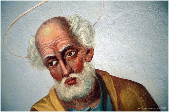 Fresco of Saint Peter hidden for generations revealed