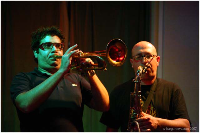 Guzzoletti and Rizzardi at the end of season concert Barga Jazz Club