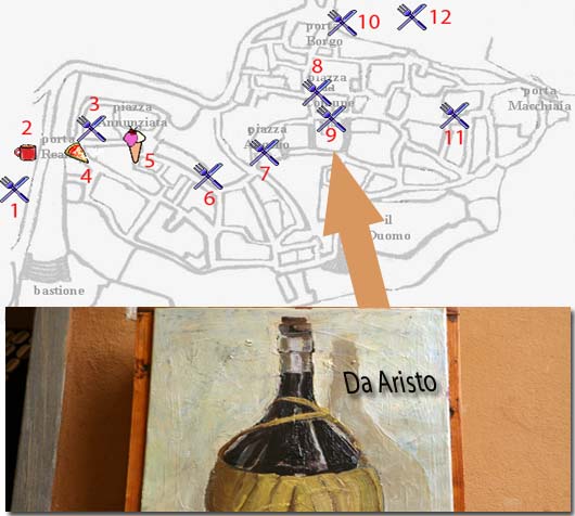 restaurants bars trattoria and osteria in barga vecchia