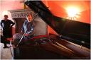 {barganews} Moving a Steinway piano into Barga Vecchia