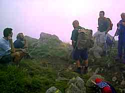 At the first summit, feeling a bit sick