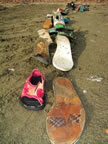 shoes found on the beach at Livorno