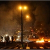 Protestors set fires in a main street in Tehran, Iran in the early hours of Monday, June 15, 2009. Iran's supreme leader ordered Monday an investigation into allegations of election fraud, marking a stunning turnaround by the country's most powerful figure and offering hope to opposition forces who have waged street clashes to protest the re-election of President Mahmoud Ahmadinejad. The results touched off three days of clashes _ the worst unrest in Tehran in a decade. Protesters set fires and battled anti-riot police, including a clash overnight at Tehran University after 3,000 students gathered to oppose the election results. (AP Photo)