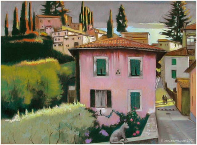 Brian Keeler paintings of Barga