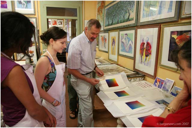 Kraczyna – colour printing workshop in Barga