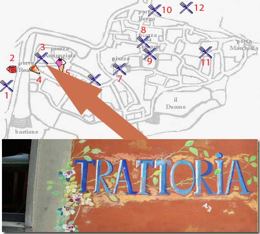 restaurants bars trattoria and osteria in barga vecchia