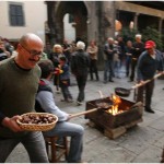 {barganews} Roast chestnuts in Barga Vecchia
