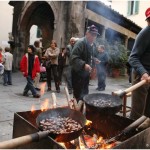 {barganews} Roast chestnuts in Barga Vecchia