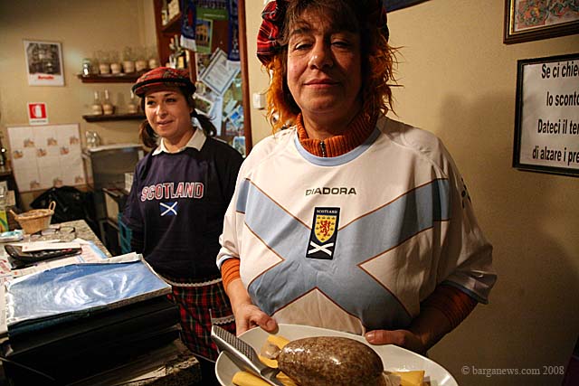 Haggis flown in for Burns night at Da Riccardo