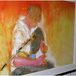 {barganews} Hamish Moore - bagpipes maker in Piazza Angelio