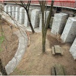 {barganews} Work almost finished on shoring up the road around Barga