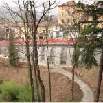 {barganews} Work almost finished on shoring up the road around Barga