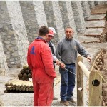 {barganews} Work almost finished on shoring up the road around Barga