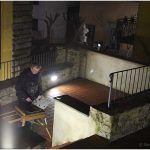{barganews} Barga at night - Painting in the dark - Richard Clare