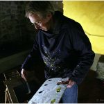 {barganews} Barga at night - Painting in the dark - Richard Clare