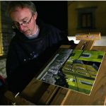 {barganews} Barga at night - Painting in the dark - Richard Clare