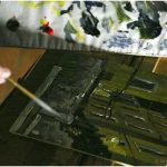 {barganews} Barga at night - Painting in the dark - Richard Clare