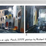 {barganews} richard clare paintings of barga at night