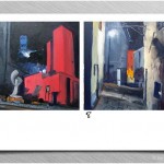 {barganews} richard clare paintings of barga at night