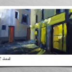 {barganews} richard clare paintings of barga at night