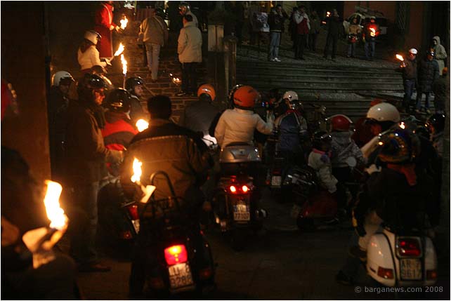 Vespa Club torchlight procession