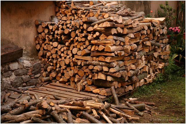 stacking wood in barga 2009010 stacking wood in barga 2009010