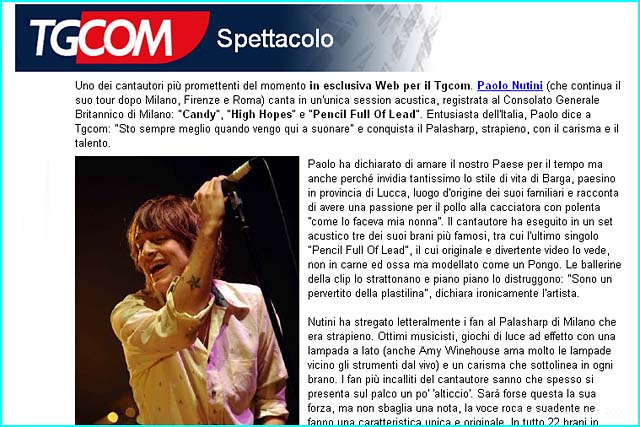 Paolo Nutini lets out the secret