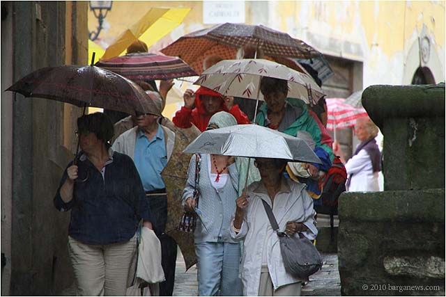 umbrellas in barga