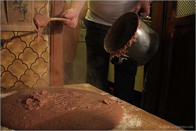 Polenta di Neccio and Ossi di Maiale