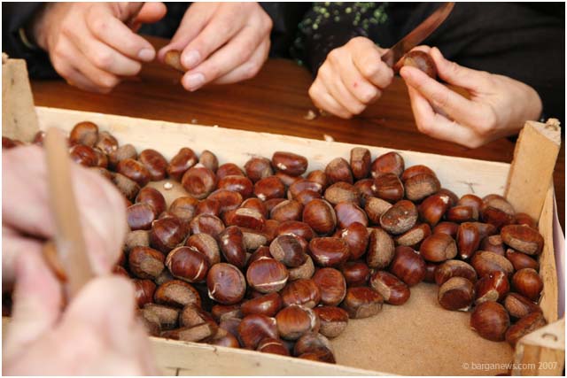 Chestnuts the traditional way