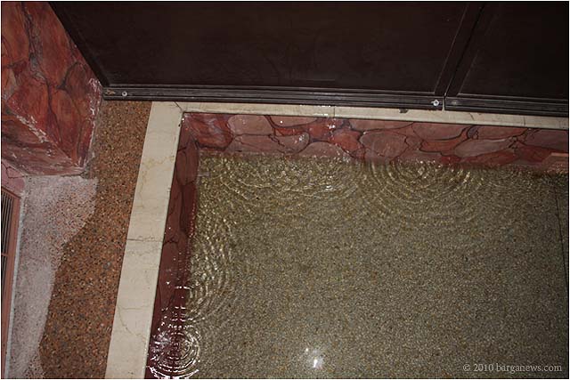 Teatro dei Differenti flooded during the night