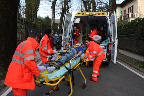 Rock in the road causes accident ?