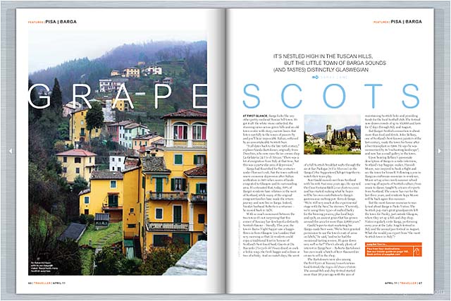 Barga appears in April Easyjet inflight magazine