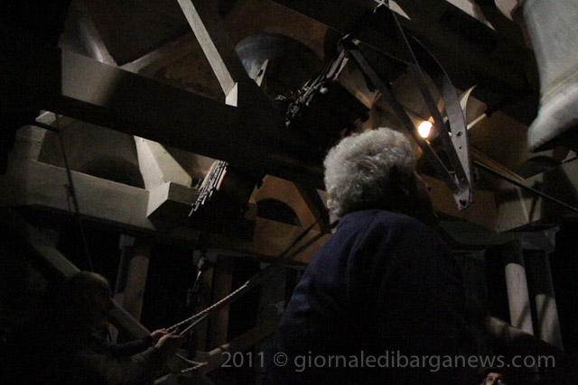 The bells of the Immaculate Conception ring out over Barga