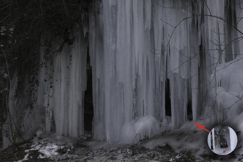 The Minimalist Santa in the Ice Cave