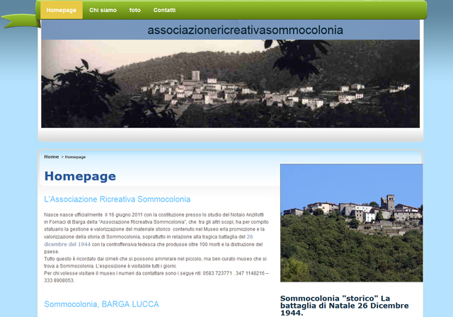 Sommocolonia adesso è sul web