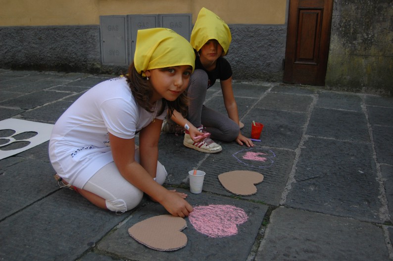 I ragazzi “artisti per strada” per la Madonna del Molino