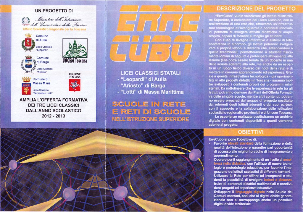 Scuola Digitale – Ministero istruzione elogia progetto toscano “ERRECUBO”