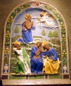 pala robbiana Louvre lunga