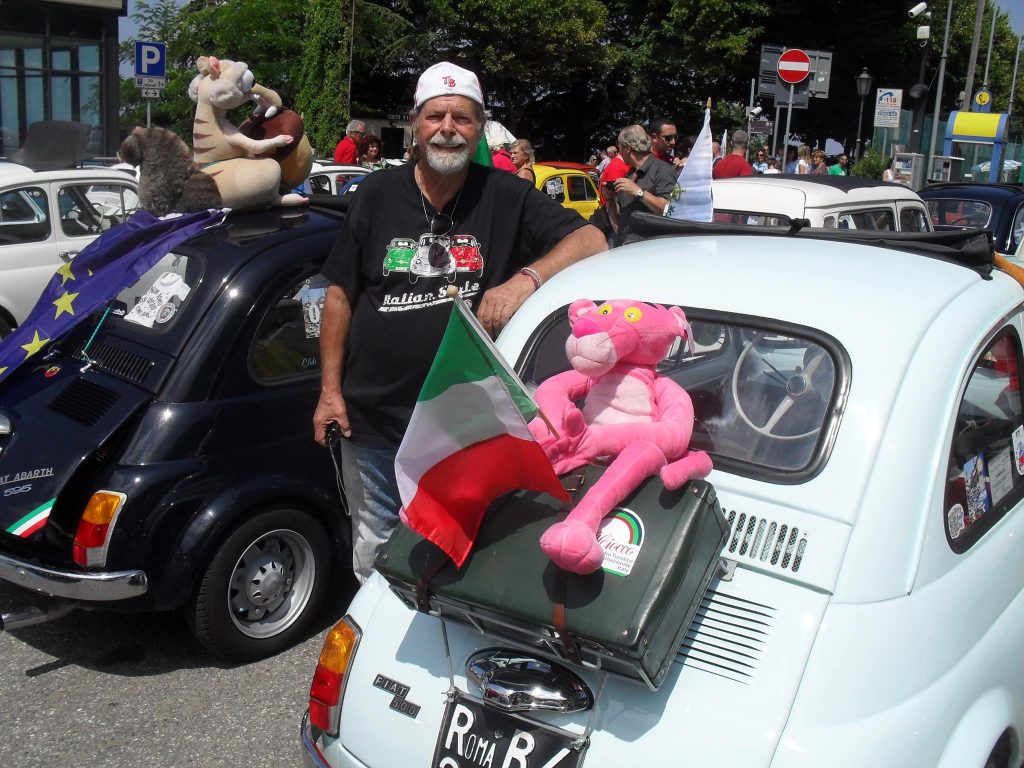 Graziano Angelini and his Fiat 500