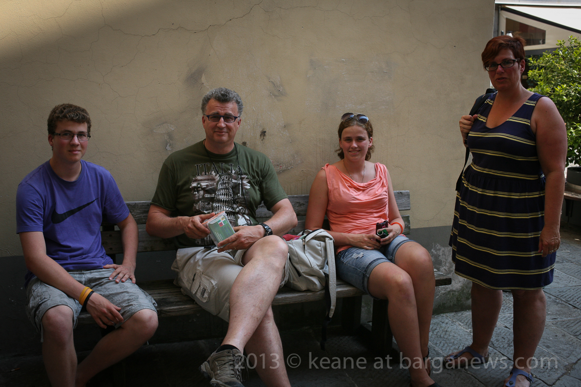 Dutch geocachers in Barga