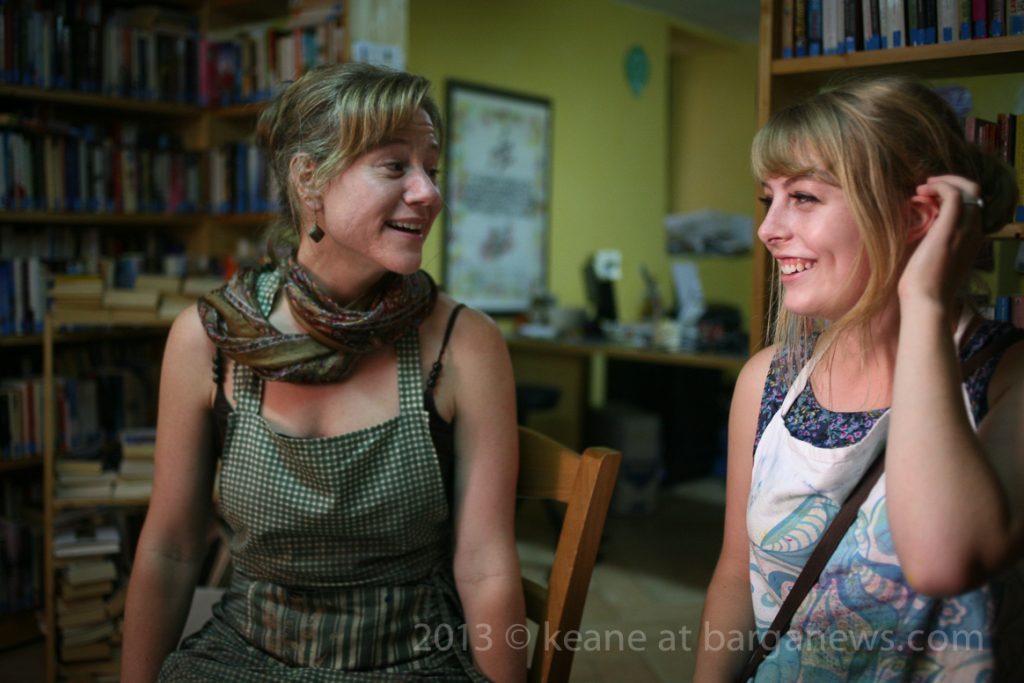 Emmy Faison and Maya Hardin – geocaching observers