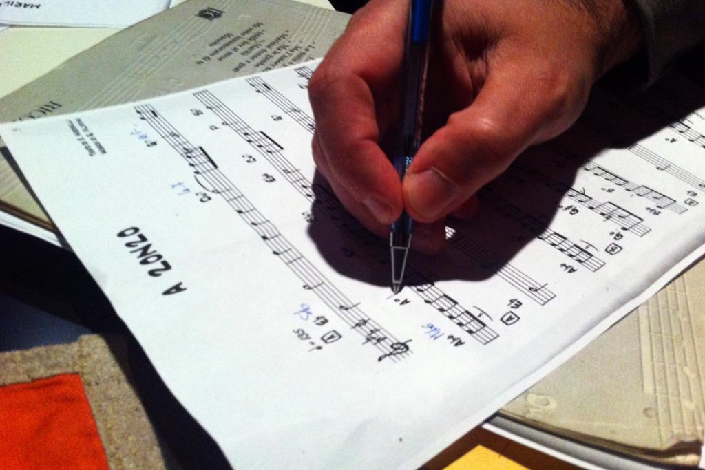 The Aristodemo’s in rehearsals