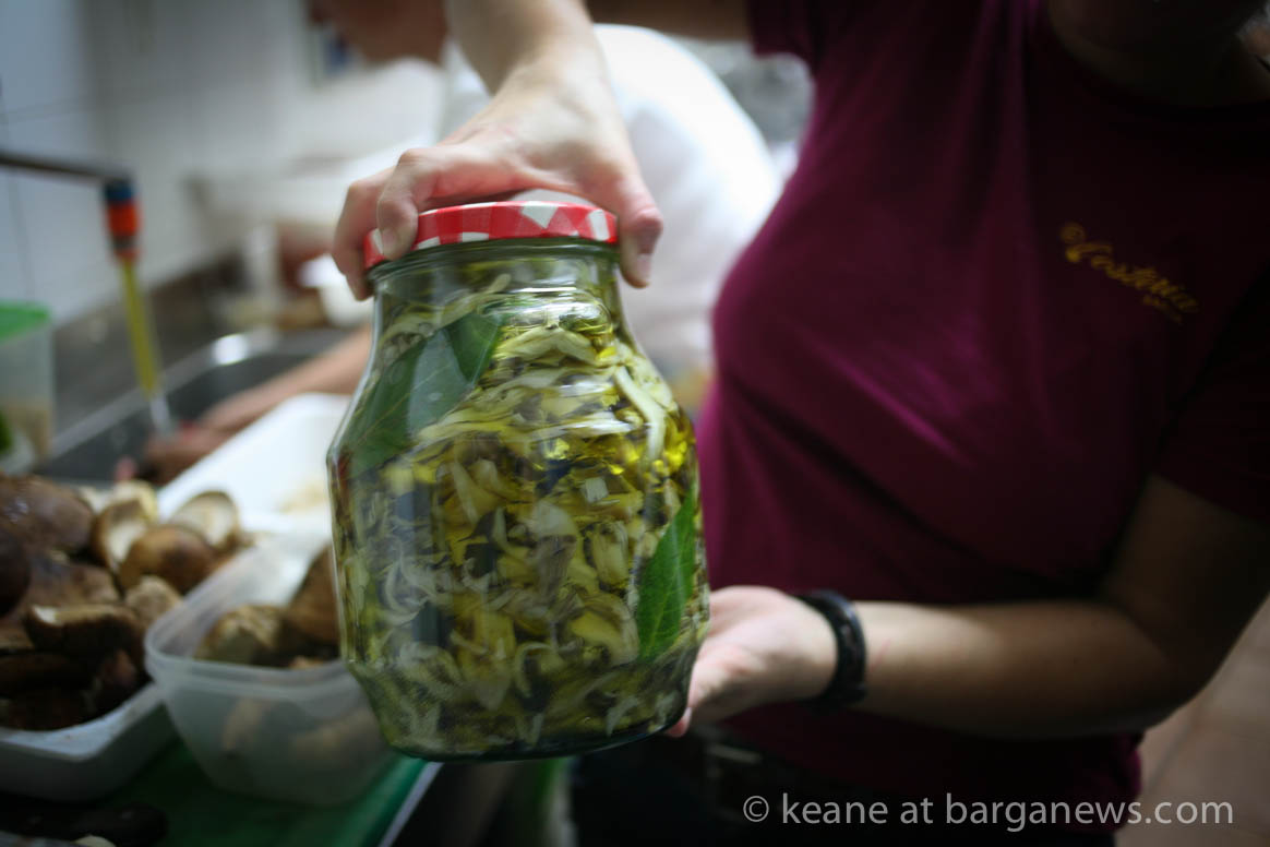 Wild mushrooms on the menu