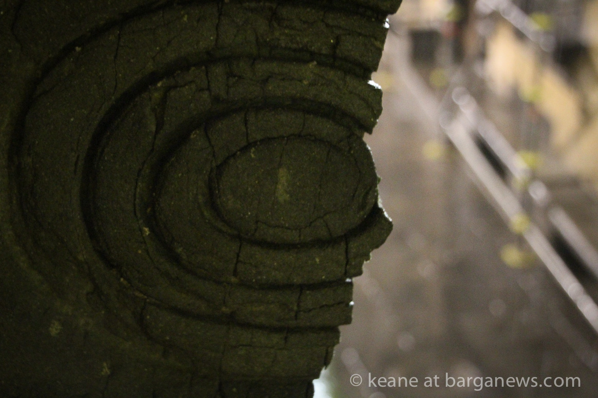 Stonework in Barga Vecchia damaged during storm