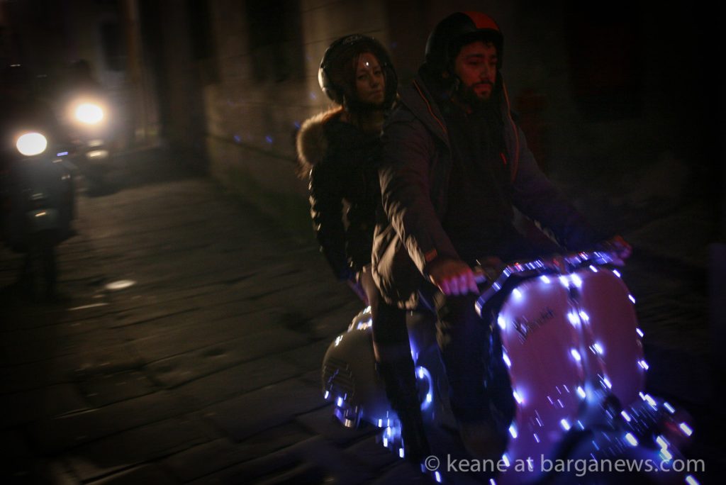 The 7th annual torchlight motorbike and vespa procession
