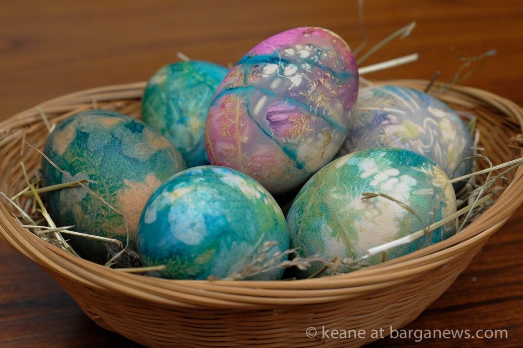 Traditional decorated eggs from Garfagnana