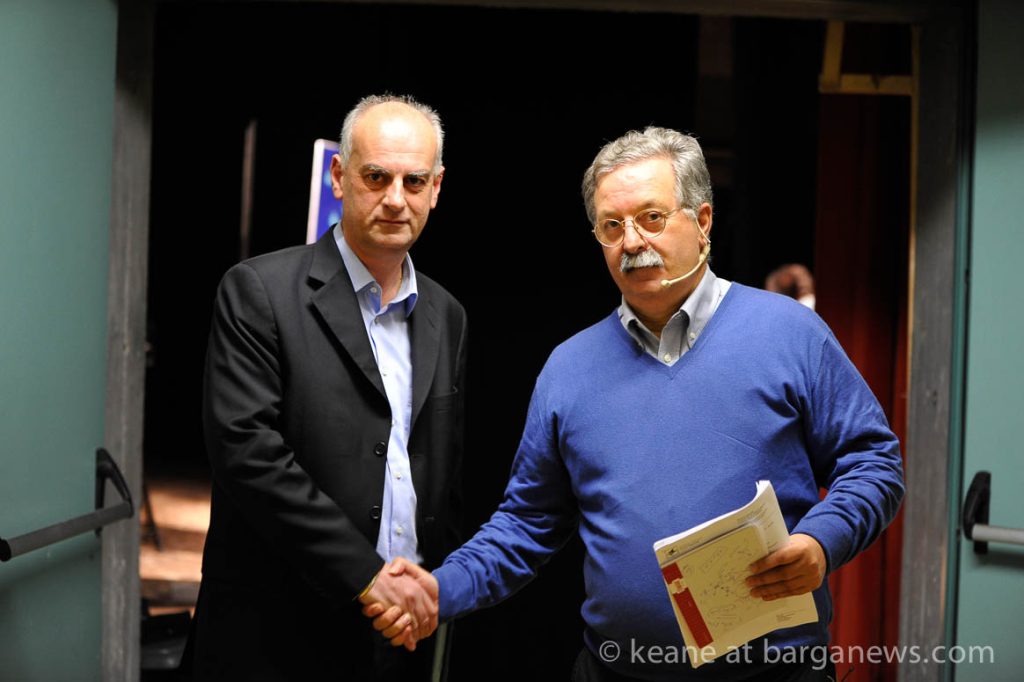 Live TV debate Bonini and Sereni